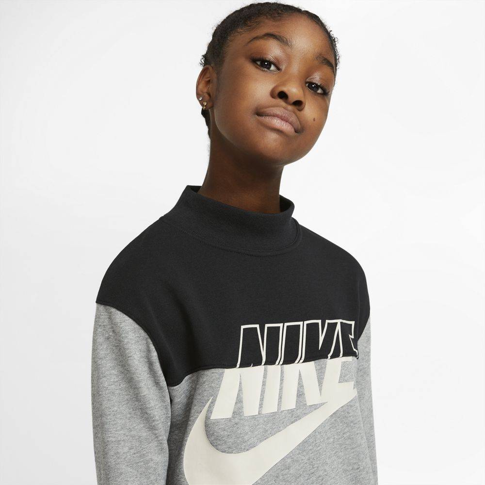 NIKE NSW GIRLS FRENCH TERRY CROPPED CREW