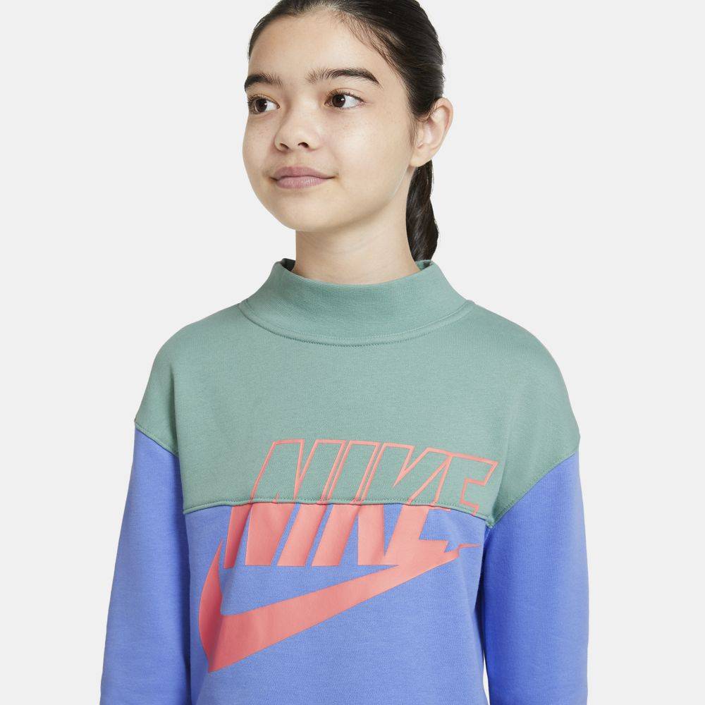 NIKE NSW GIRLS FRENCH TERRY CROPPED CREW