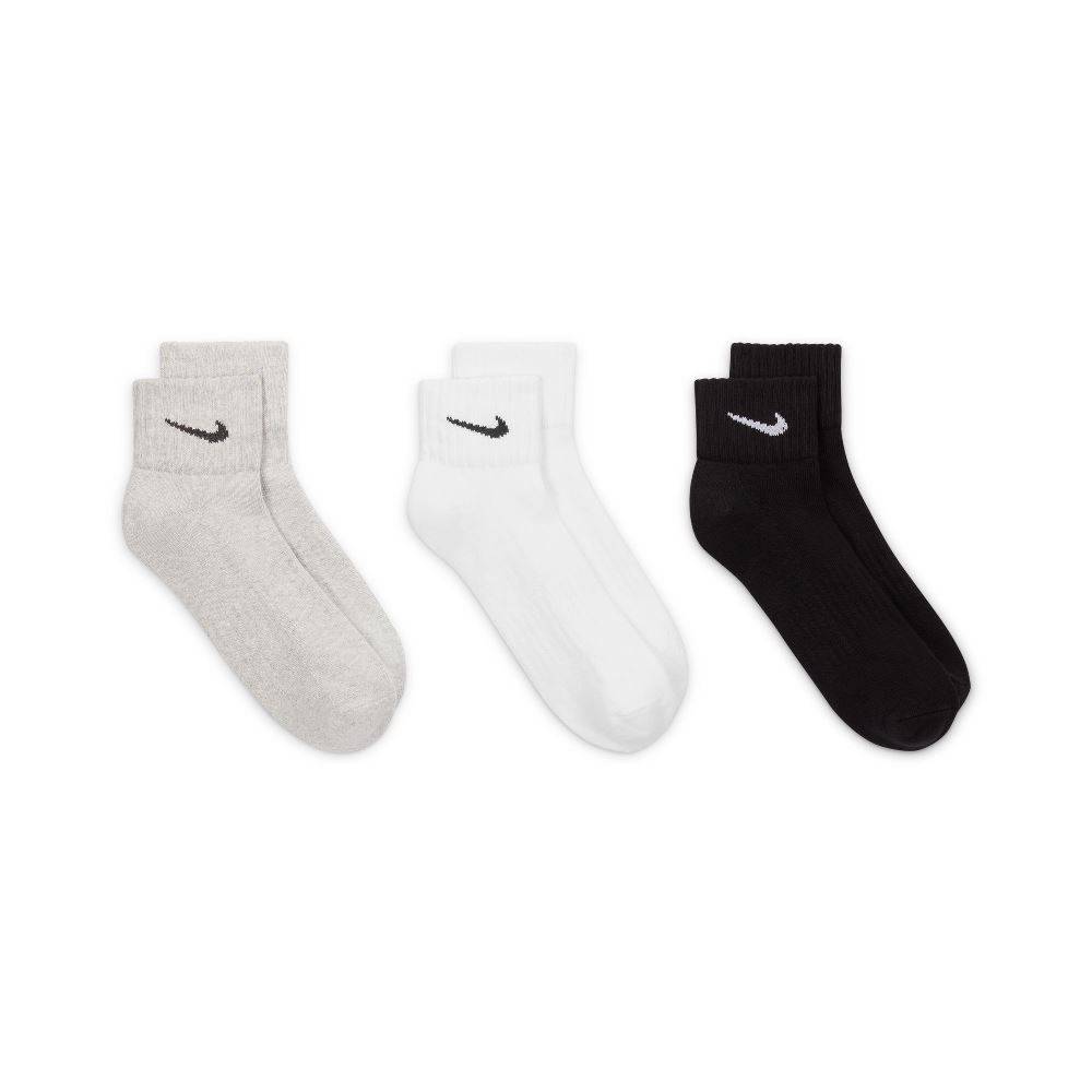 NIKE UNISEX CUSHION QUARTER 3PP SOCKS