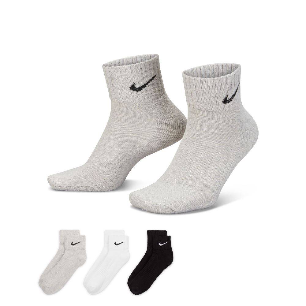 NIKE UNISEX CUSHION QUARTER 3PP SOCKS