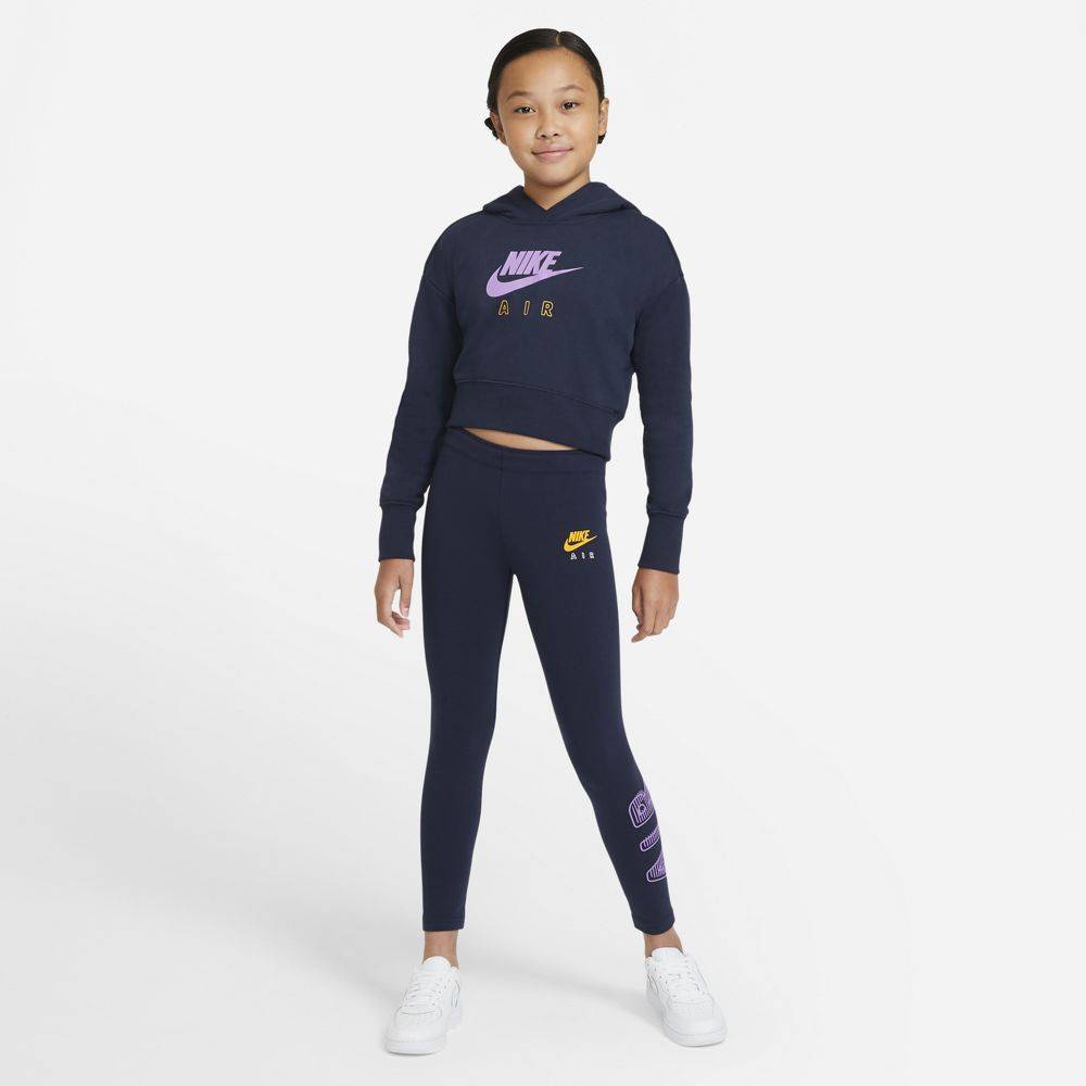 NIKE GIRLS AIR CROPPED FT HOODIE