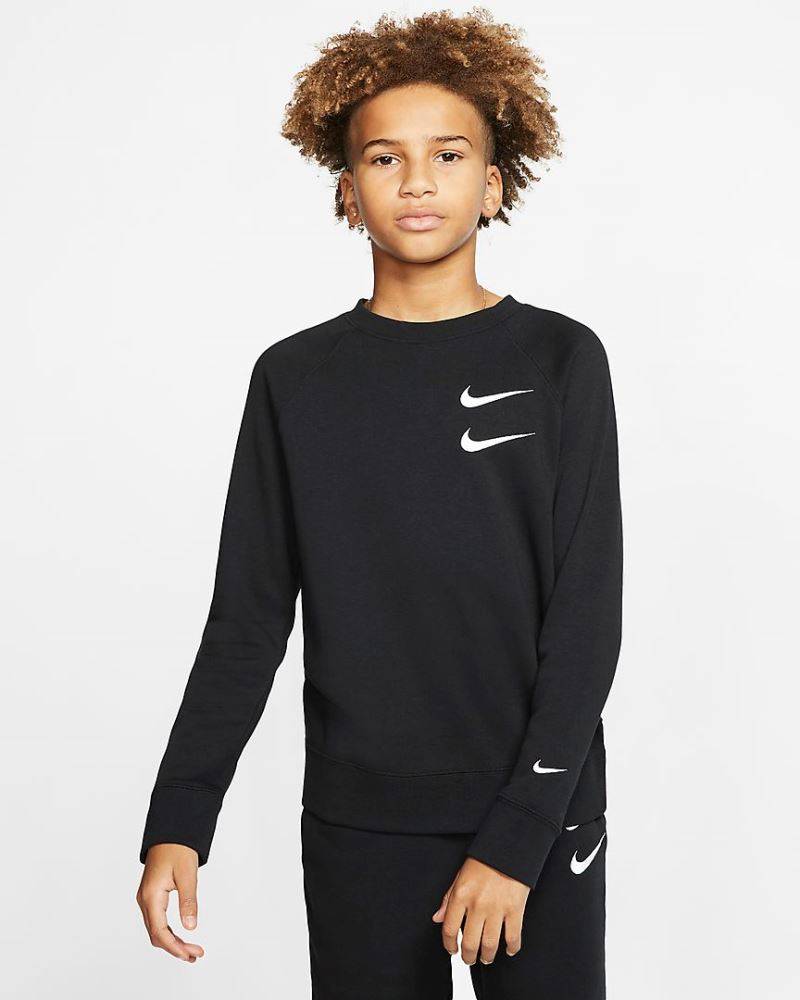 NIKE BOYS SPORTSWEAR FRENCH TERRY SWOOSH CREW