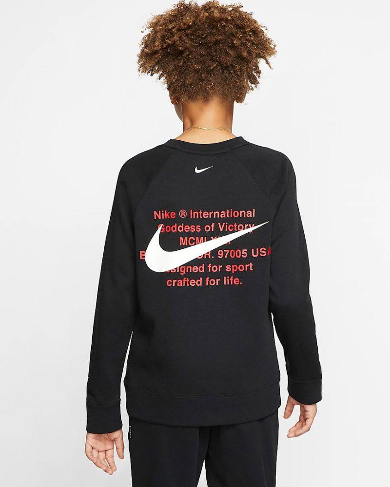 NIKE BOYS SPORTSWEAR FRENCH TERRY SWOOSH CREW