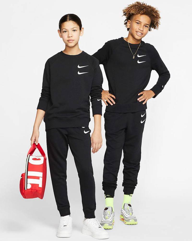 NIKE BOYS SPORTSWEAR FRENCH TERRY SWOOSH CREW