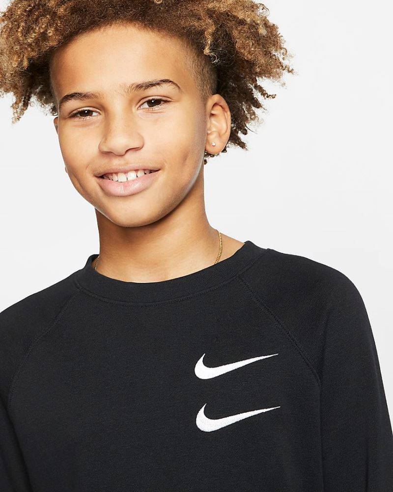 NIKE BOYS SPORTSWEAR FRENCH TERRY SWOOSH CREW