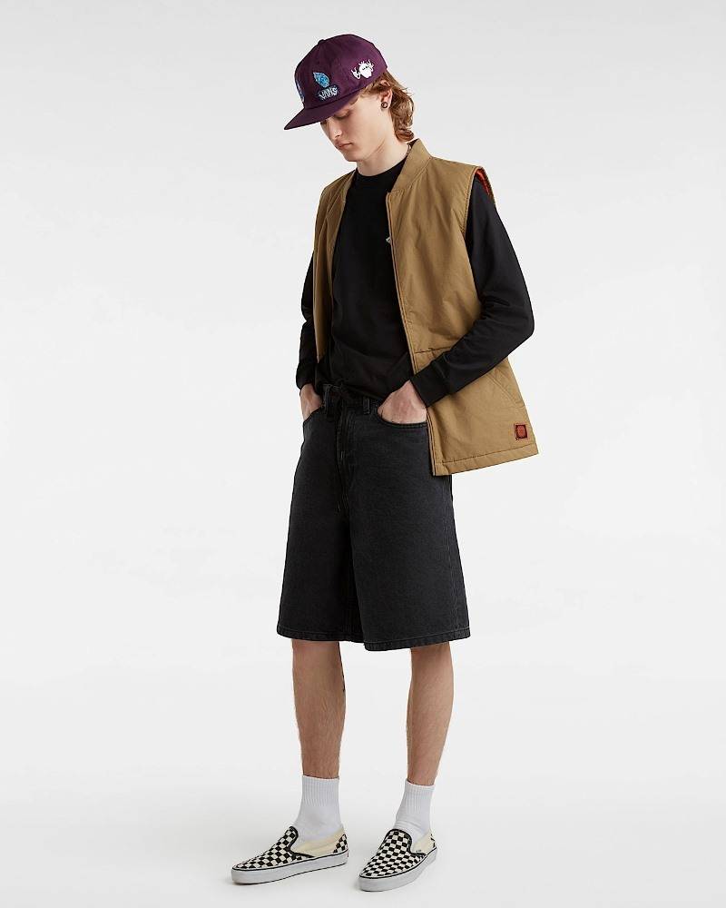 VANS CHECK-5 BAGGY DENIM SHORT
