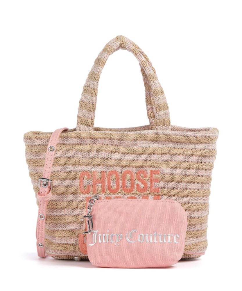 JUICY COUTURE NORA STRAW SMALL SHOPPING