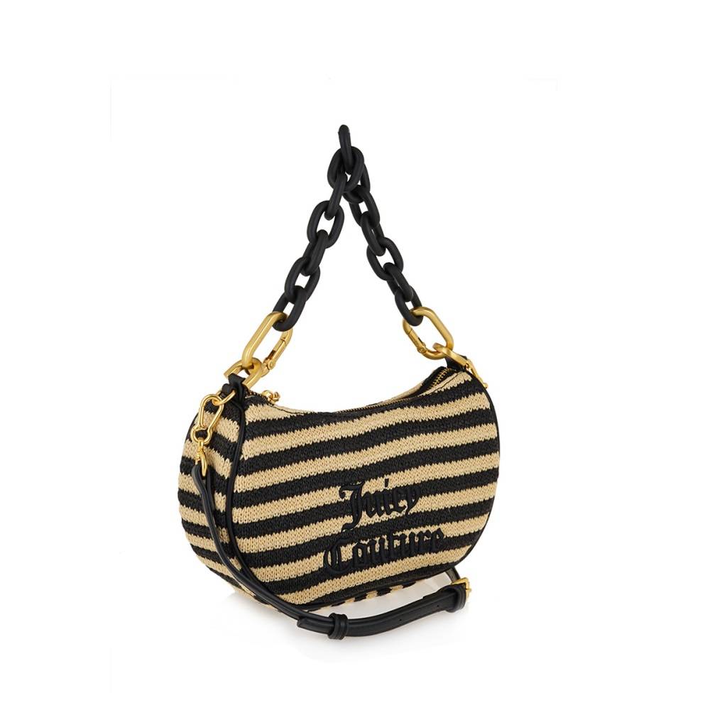 JUICY COUTURE BLOSSOM STRAW SMALL HOBO