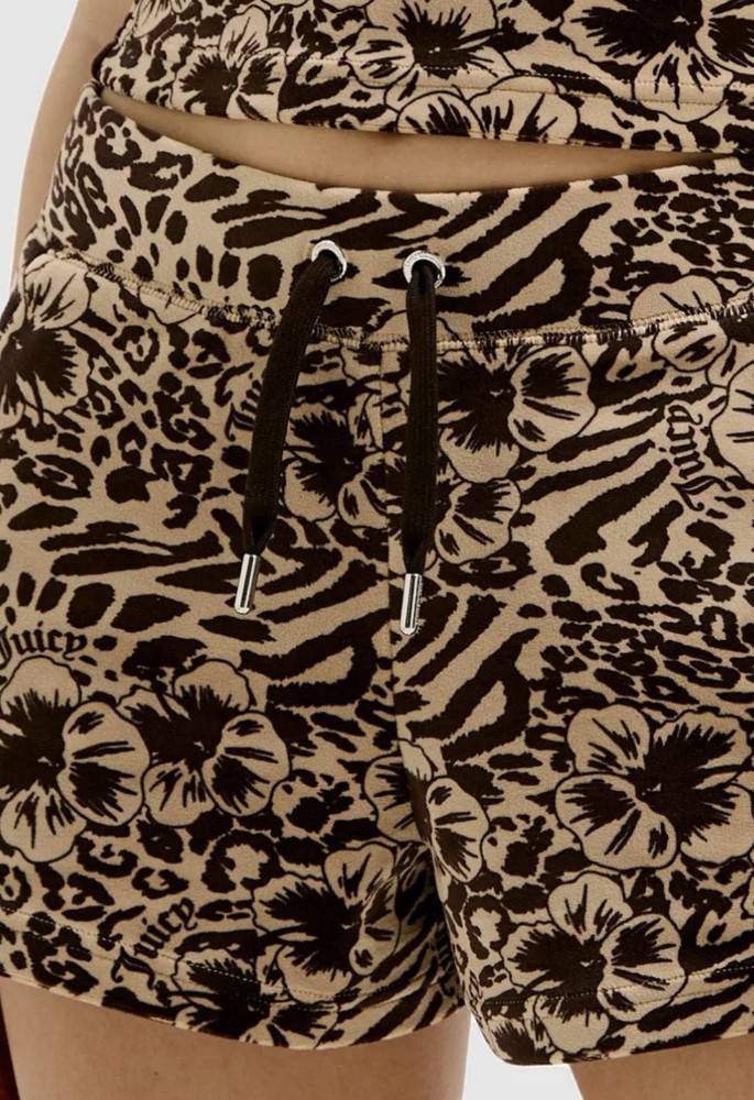 JUICY COUTURE EVE HIBISCUS PRINTED SHORTS