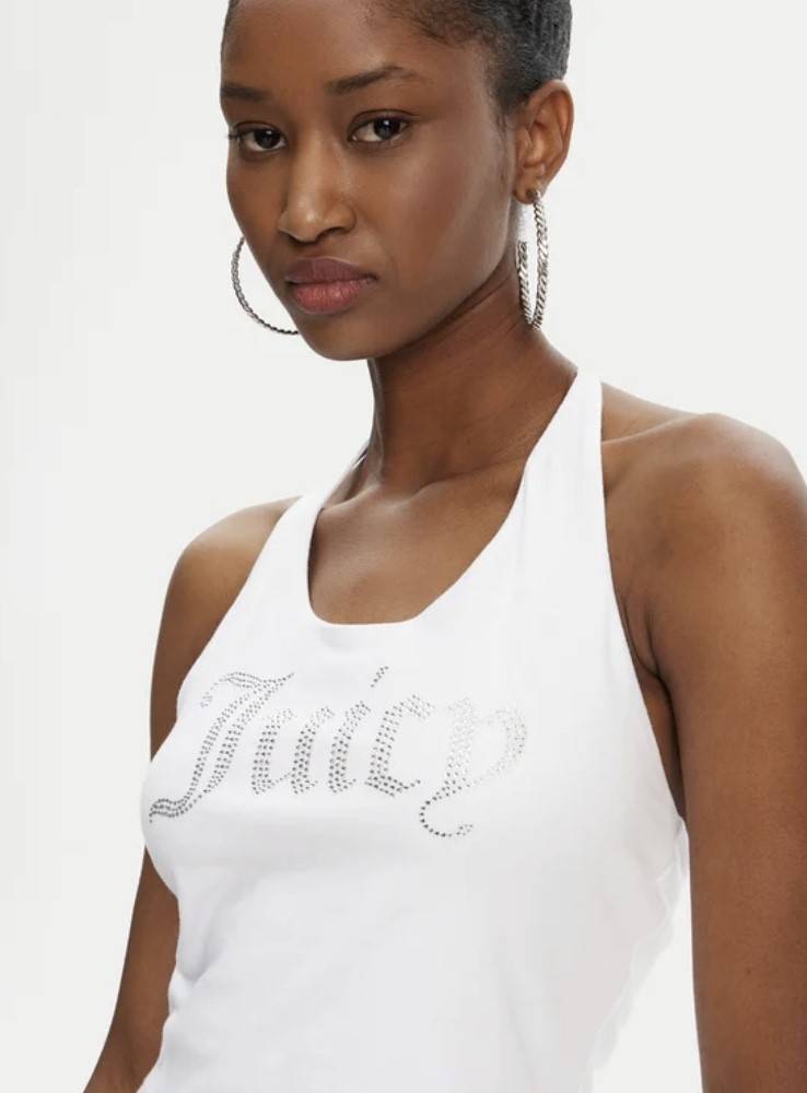 JUICY COUTURE TIED HALTER NECK TOP