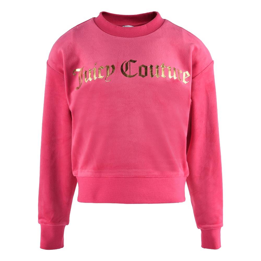 JUICY COUTURE GIRLS VELOUR  CREW