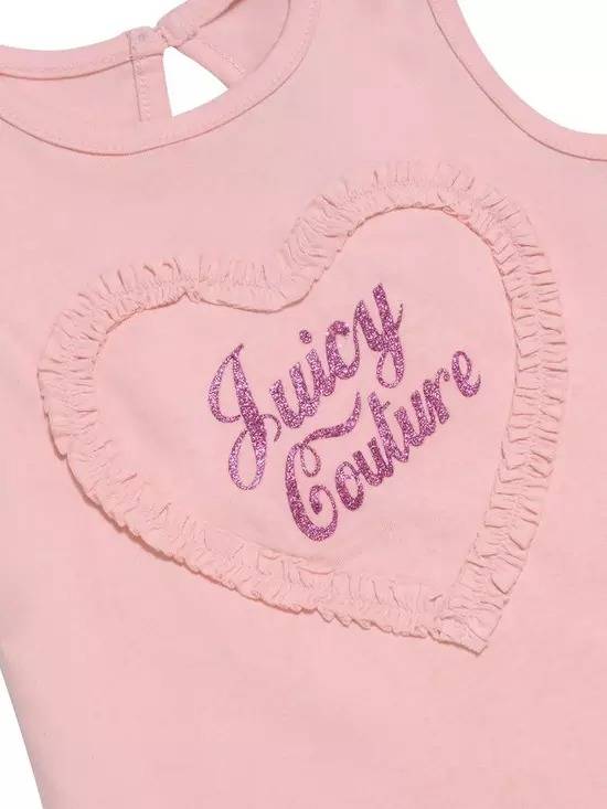 JUICY HEART FRILL DRESS & LEGGING SET