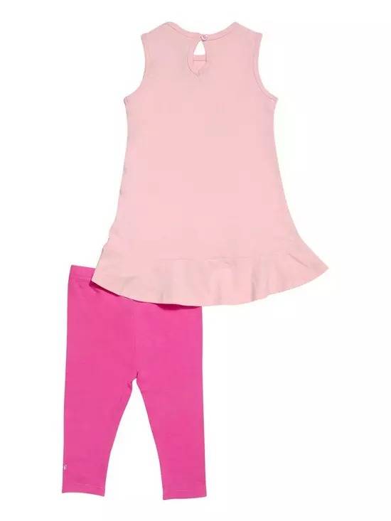 JUICY HEART FRILL DRESS & LEGGING SET
