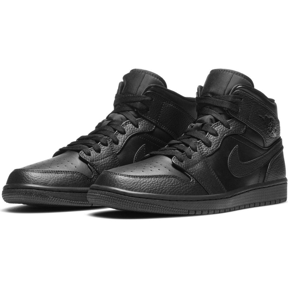 NIKE AIR JORDAN 1 MID - TRIPLE BLACK