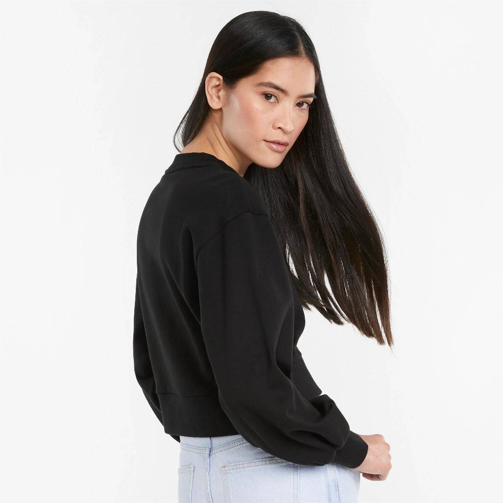PUMA WOMENS CLASSICS PUFF SLEEVE CREW