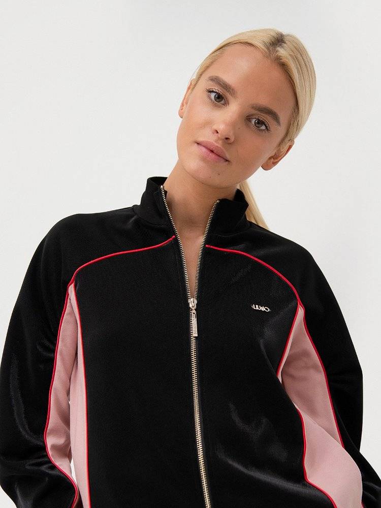 LIU JO SHINY ZIP SWEATSHIRT