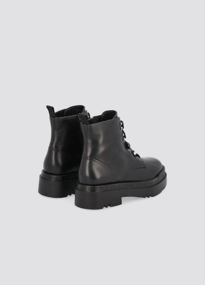 LIU JO LOVE 14 LACE-UP PLATFORM ANKLE BOOTS