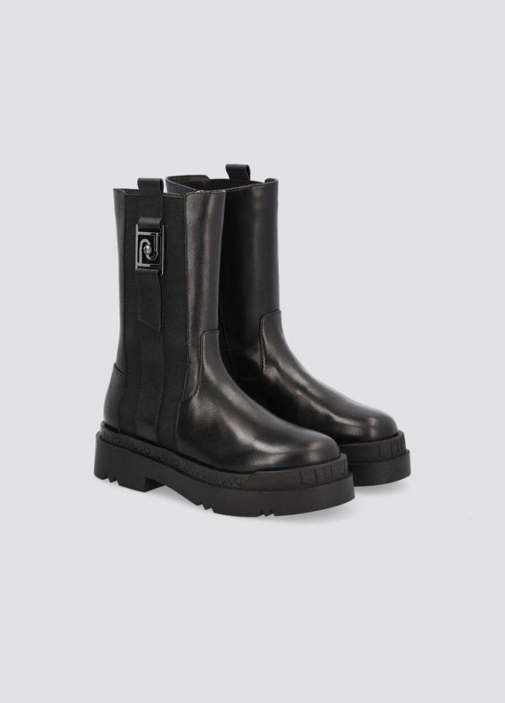 LIU JO LOVE 10 PLATFORM BOOTS WITH LOGO