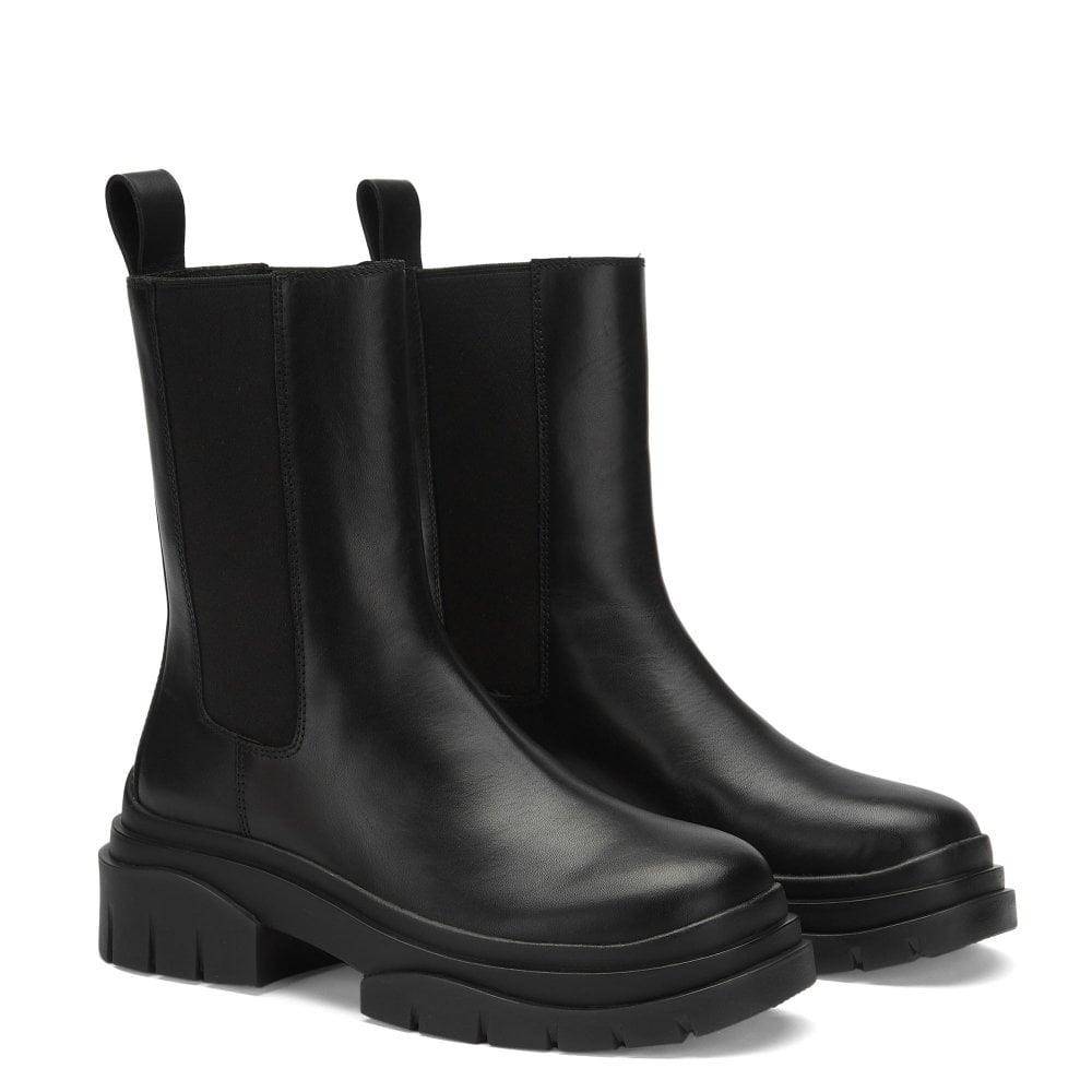 ASH STORM CHELSEA LEATHER BOOTS