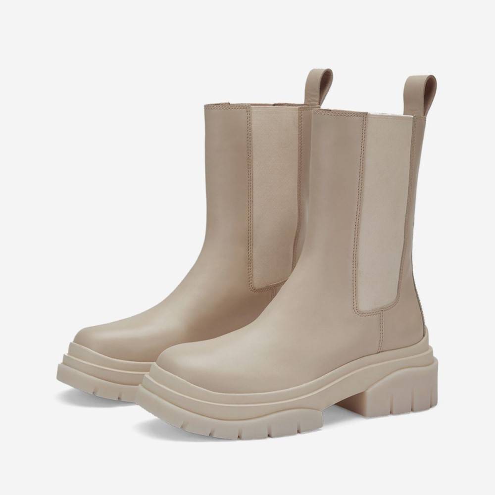 ASH STORM CHELSEA LEATHER BOOTS
