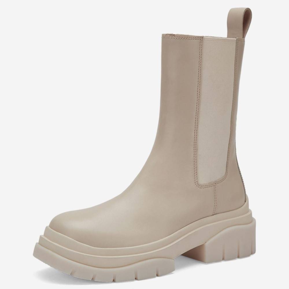 ASH STORM CHELSEA LEATHER BOOTS