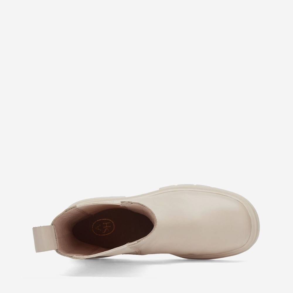 ASH STORM CHELSEA LEATHER BOOTS