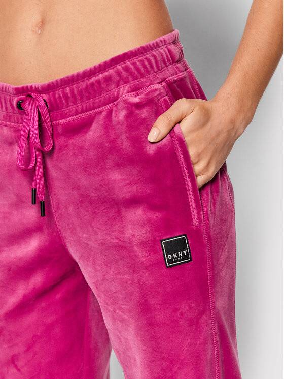 DKNY WOMENS RELAXED VELOUR JOGGER