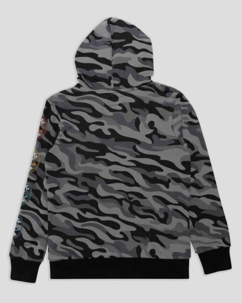 CONVERSE YOUTH CAMO PULLOVER HOODIE