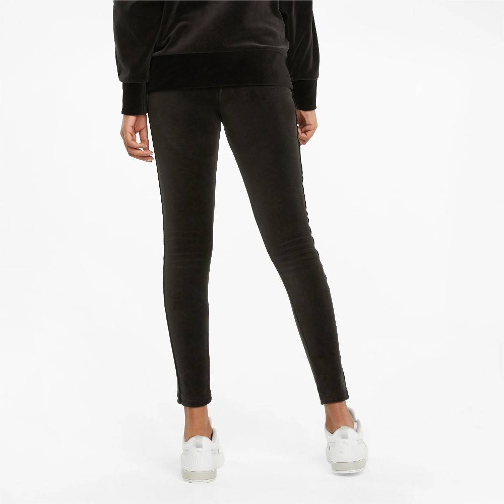 PUMA ICONIC VELOUR HIGH WAIST WOMENS LEGGINGS