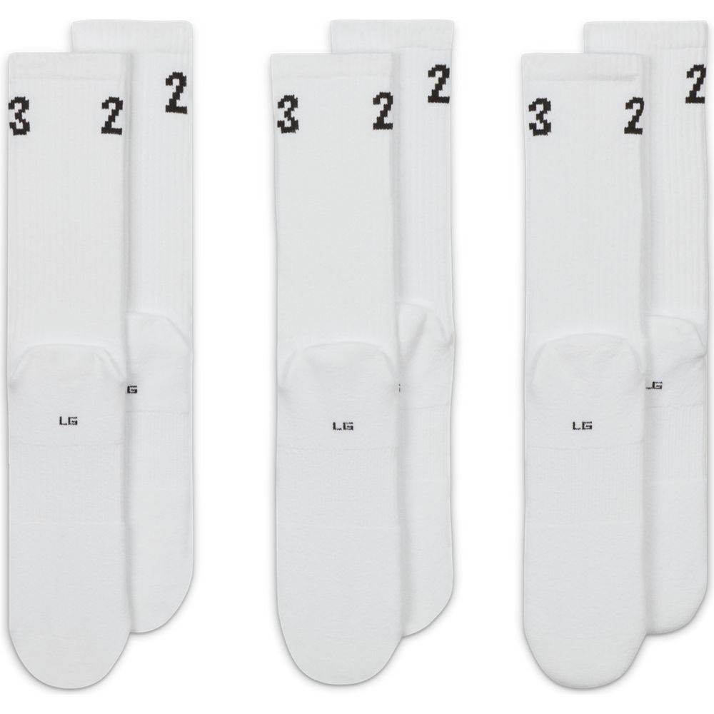 NIKE JORDAN ESSENTIL CREW 3-PAIRS CREW SOCKS