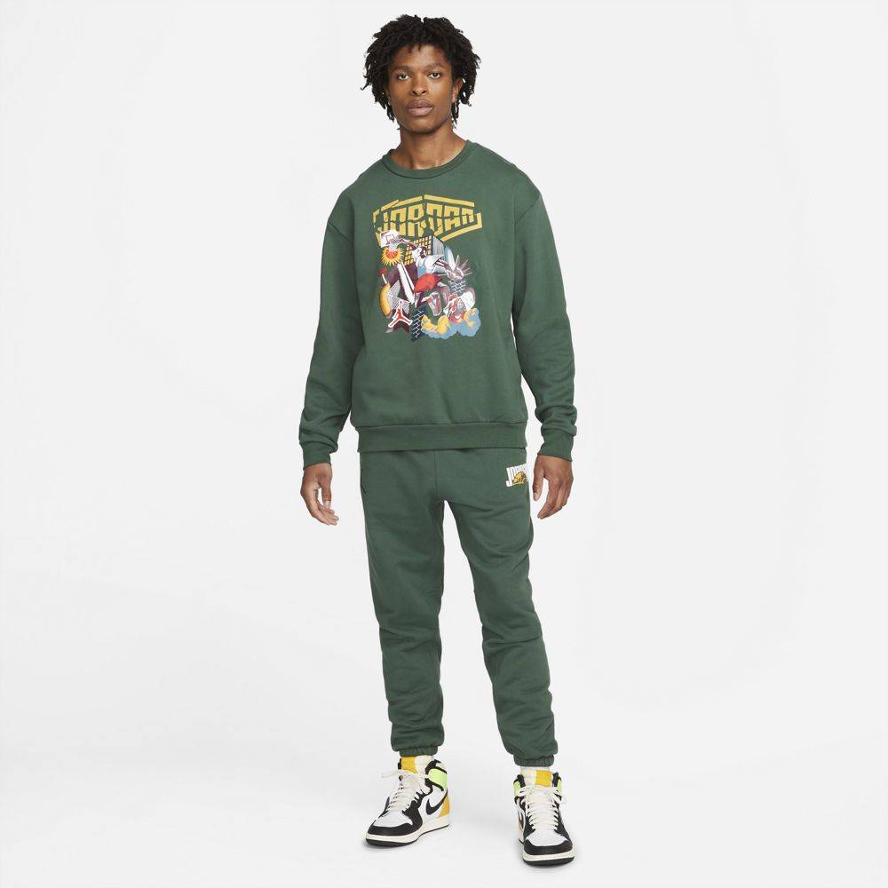 NIKE JORDAN SPORT DNA HYBRID FLEECE CREW