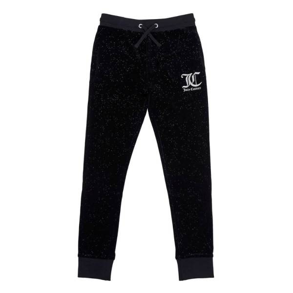 JUICY COUTURE GIRLS GLITTER VELOUR  JOGGER
