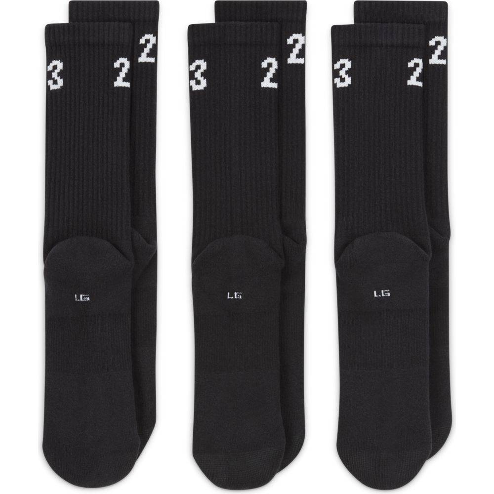 NIKE JORDAN ESSENTIL CREW 3-PAIRS CREW SOCKS