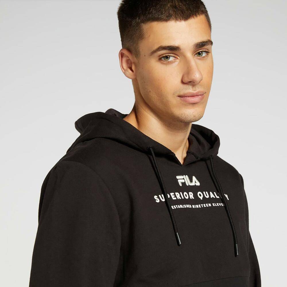 FILA NALDO GRAPHIC HOODIE WITH BADGE