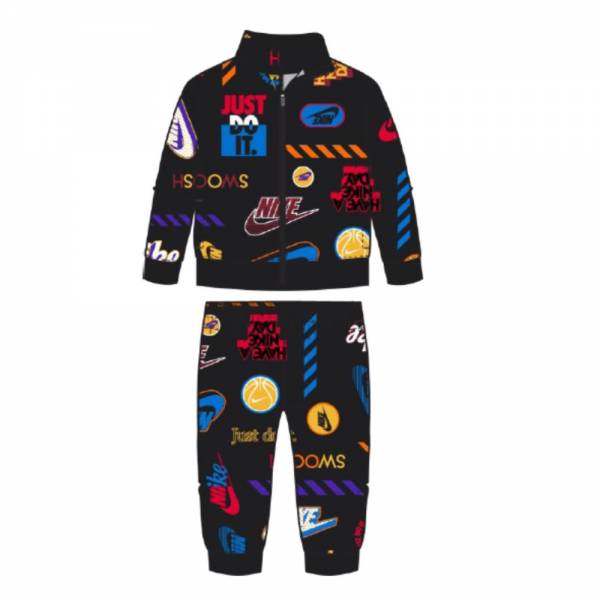 NIKE LITTLE KIDS ALL OVER PRINT TRICOT SET