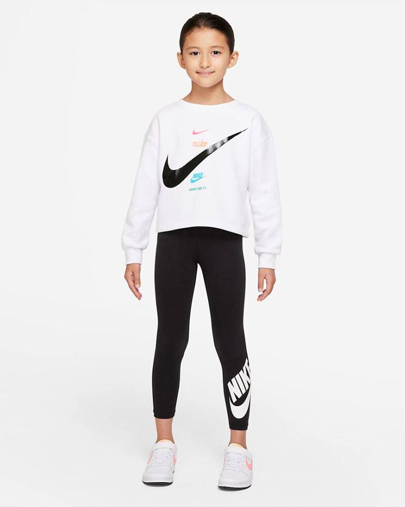 NIKE LITTLE GIRLS FLEECE BOXY CREW