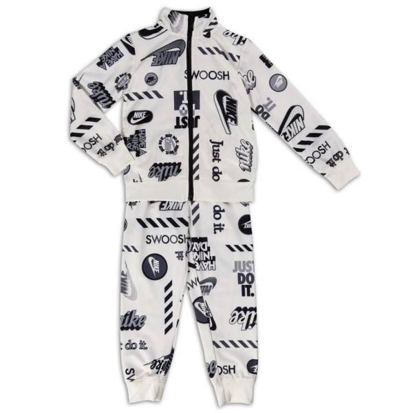 NIKE LITTLE KIDS ALL OVER PRINT TRICOT SET