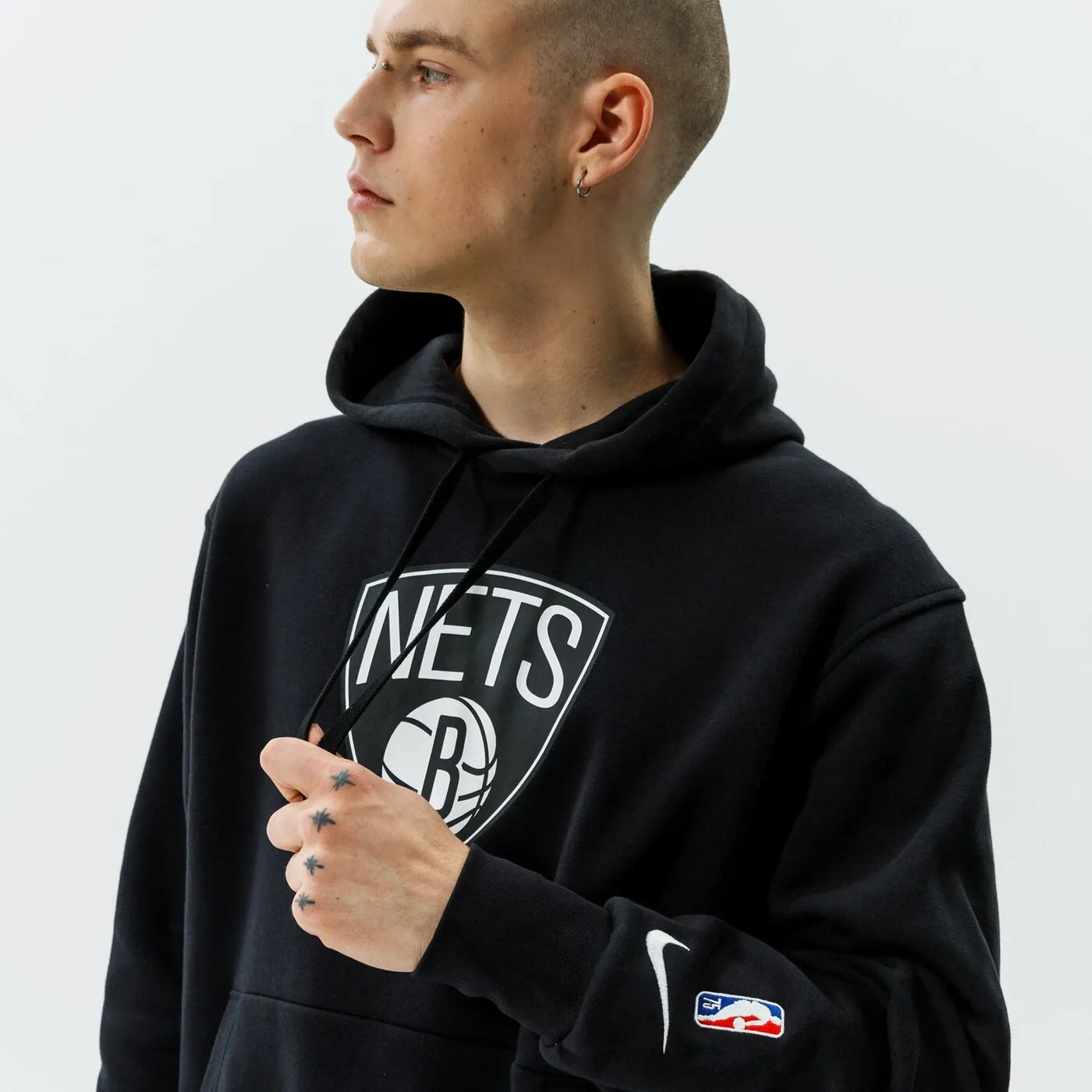 NIKE NBA BROOKLYN NETS ESSENTIALS FLEECE HOODIE