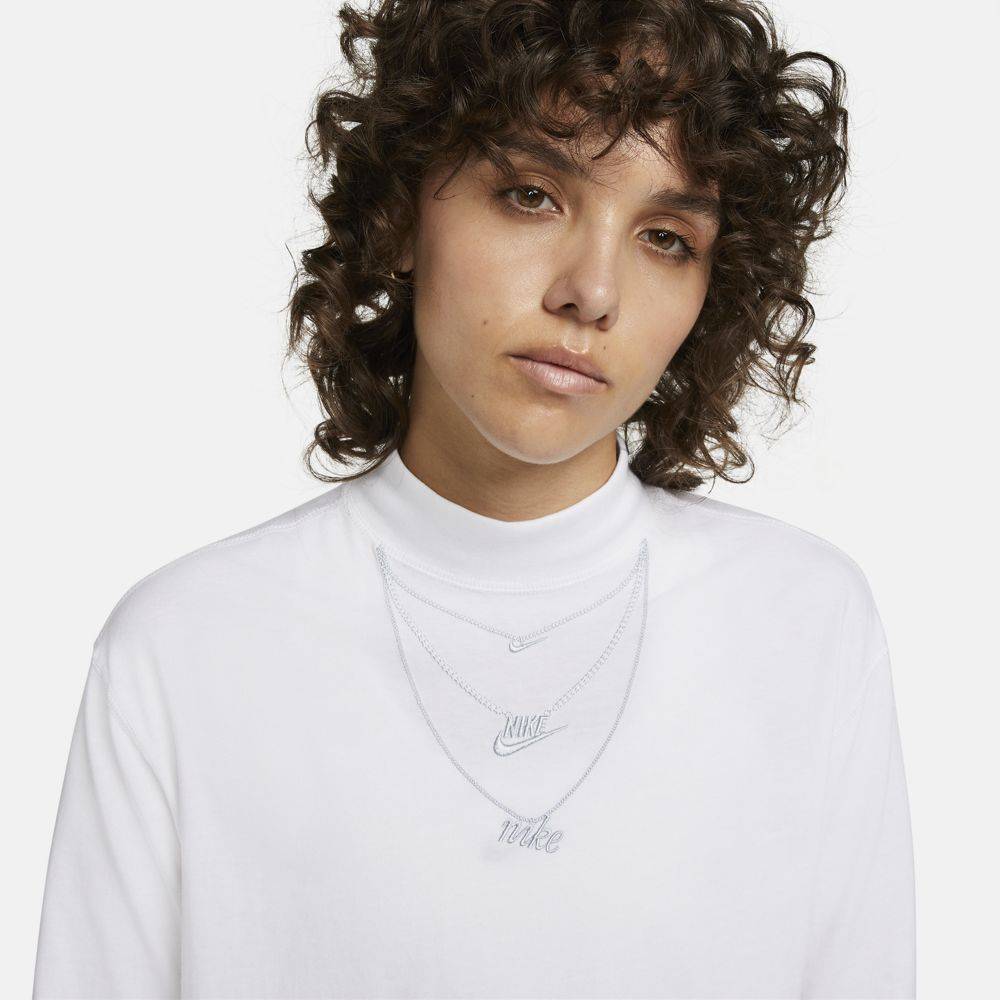 NIKE NSW WOMENS LONG-SLEEVE MOCK NECK TEE