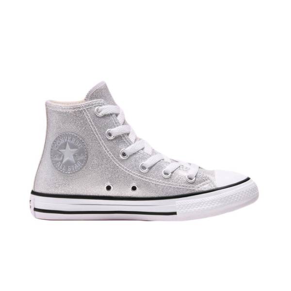 CONVERSE CT ALL STAR GLITTER COATED HIGH JR SHOES