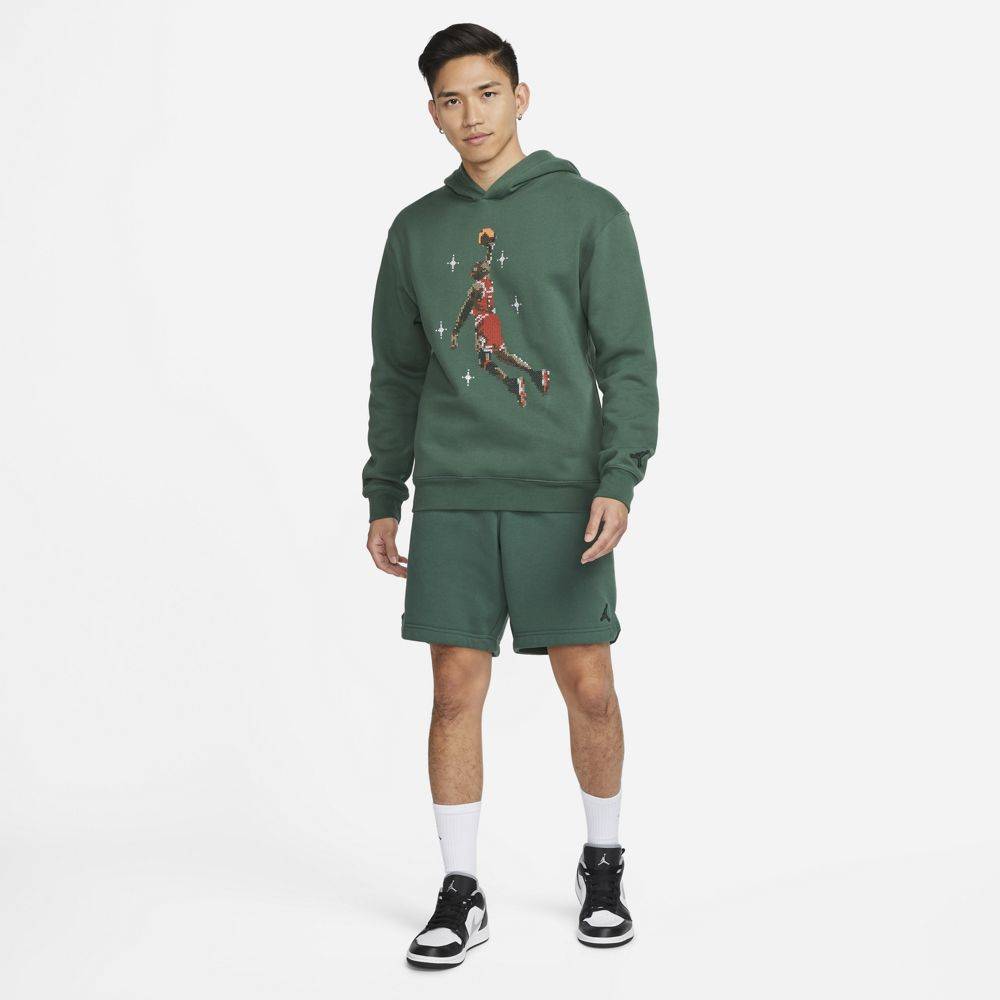 NIKE JORDAN ESSENTIALS GFX FLEECE FULL-ZIP HOODIE