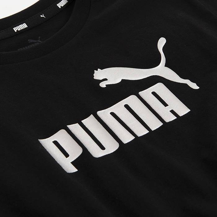 PUMA ESSENTIALS GIRLS LOGO KNOTTED TEE