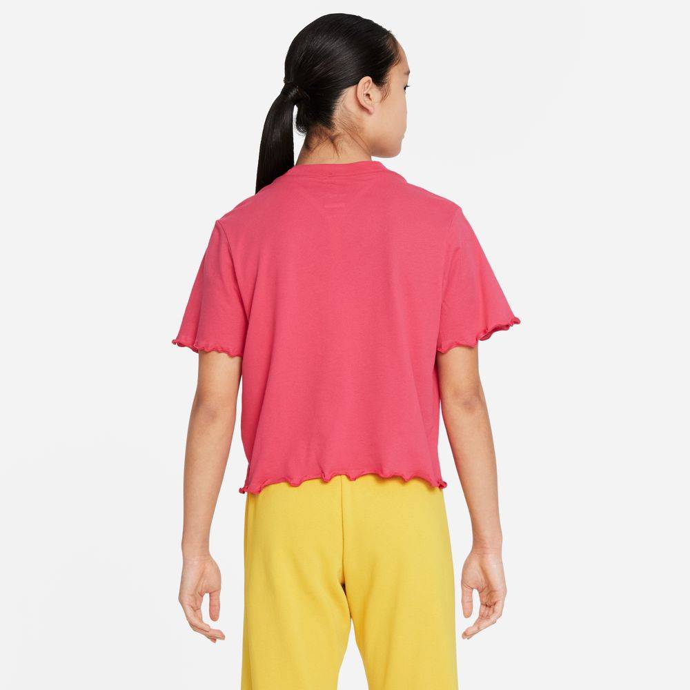 NIKE SPORTSWEAR GIRLS ENERGY BOXY FRILLY TOP