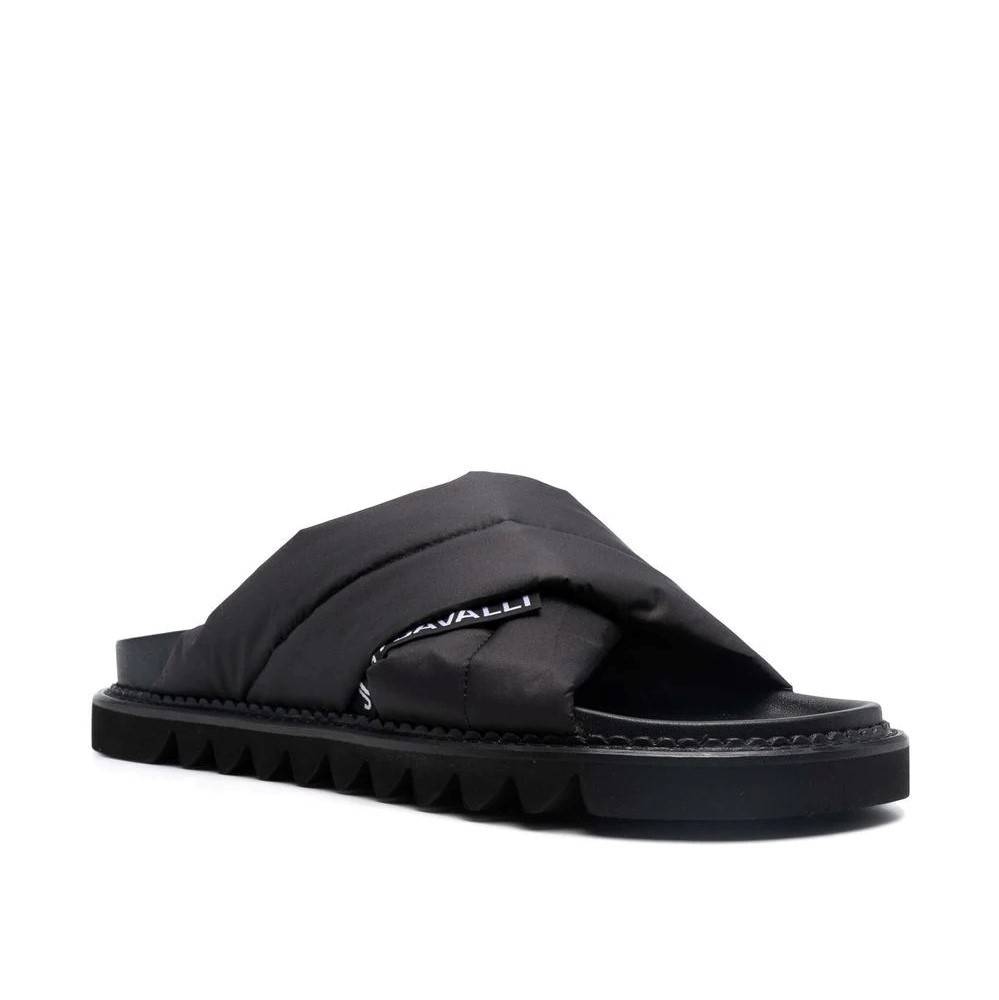 JUST CAVALLI CROSS-OVER STRAP MENS SLIDES