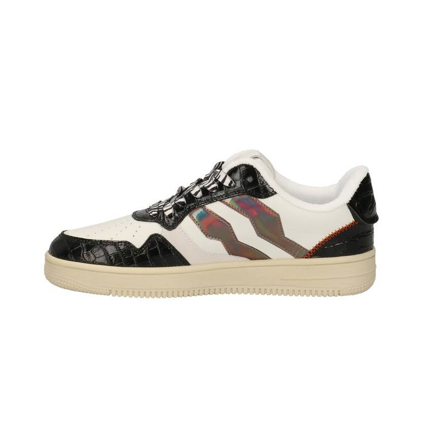 JUST CAVALLI COLORBLOCK LEATHER SNEAKERS