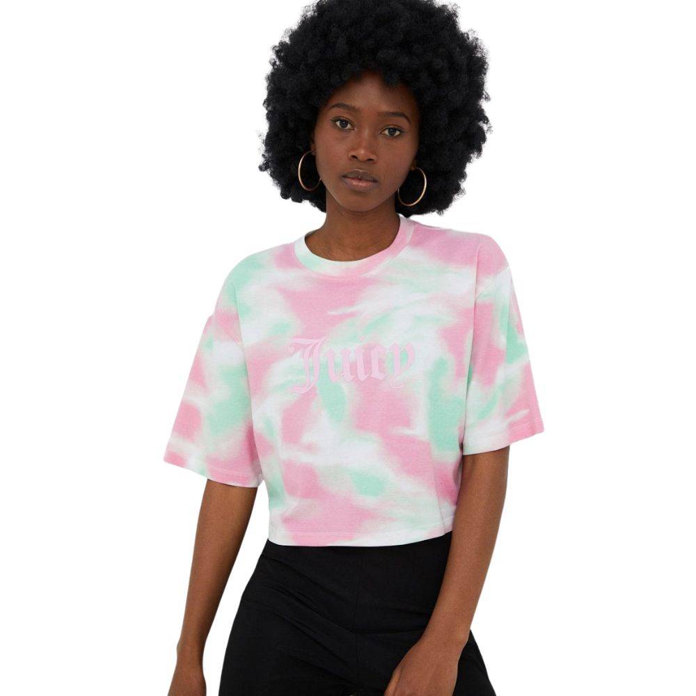JUICY COUTURE TIE DYE CROPPED TEE