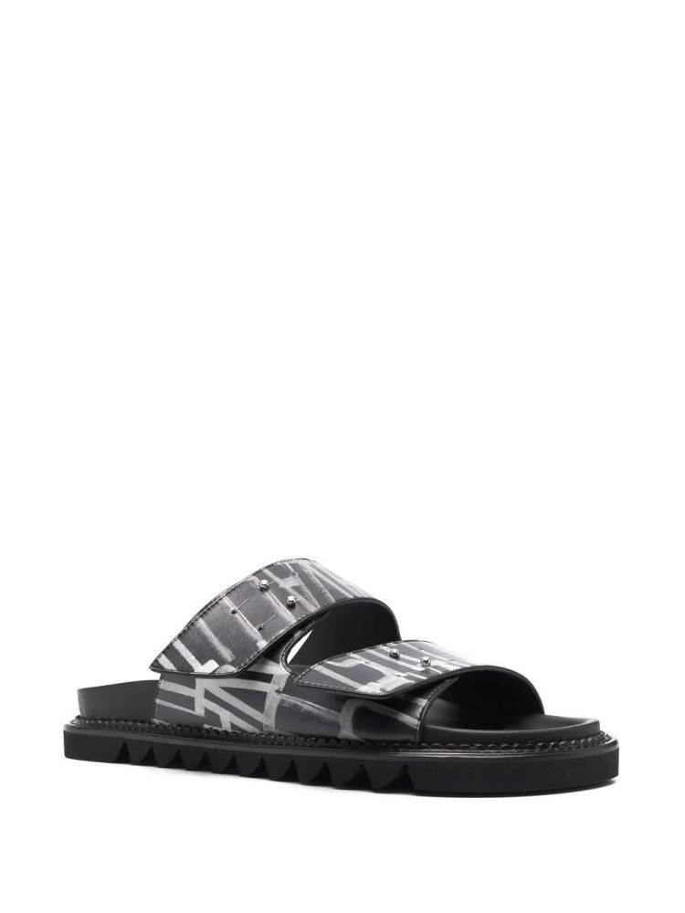 JUST CAVALLI PATTERNED OPEN-TOE