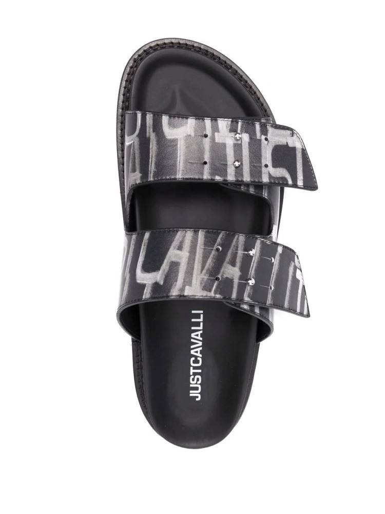 JUST CAVALLI PATTERNED OPEN-TOE