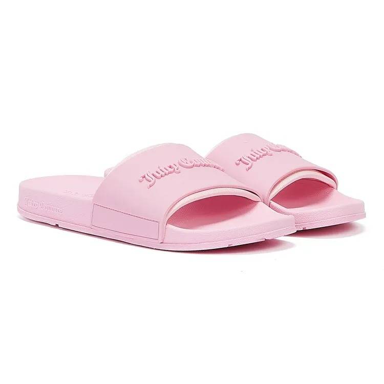 JUICY COUTURE BRENNA EMBOSSED SLIDERS