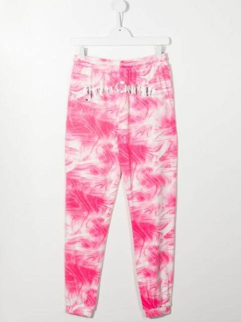 JUICY COUTURE VELOUR MARBEL GIRLS PRINT JOGGER